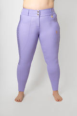 Dragon Rhinestone Full Seat Breeches (Lilac Breeze)