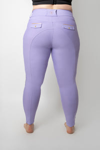Dragon Rhinestone Full Seat Breeches (Lilac Breeze)