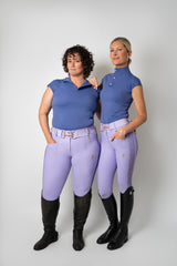 Dragon Rhinestone Full Seat Breeches (Lilac Breeze)