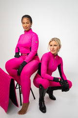 Dragon Rhinestone Full Seat Breeches (Hot Pink)