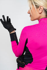 Perforated Dragon Luxe Top (Hot Pink)