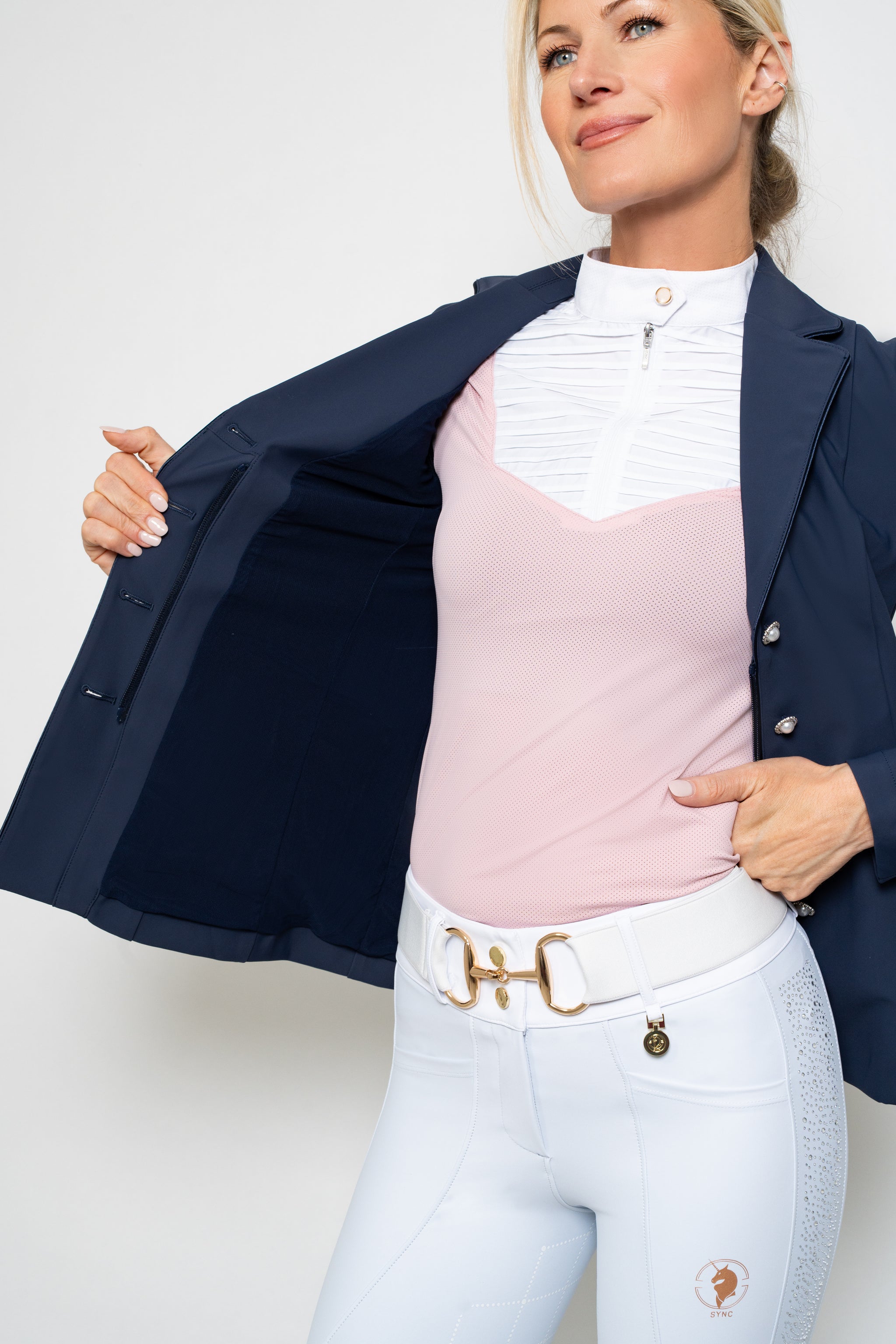 PRE ORDER - Imperia Luxe Show Coat (Navy)