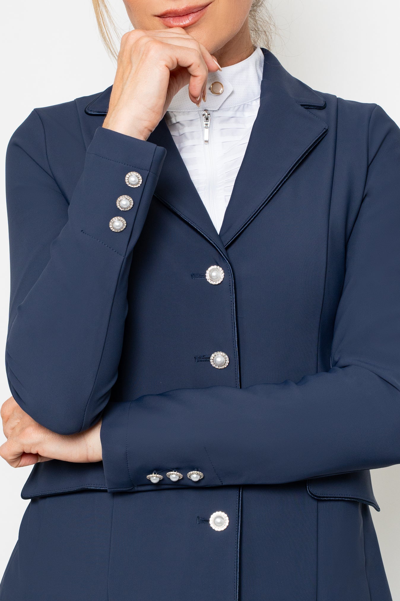 PRE ORDER - Imperia Luxe Show Coat (Navy)