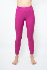 Perforated Cool Tech Pull-On Breeches - Fuchsia