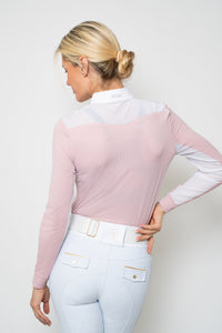 Perforated LS Cool Tech Top (Vintage Rose)