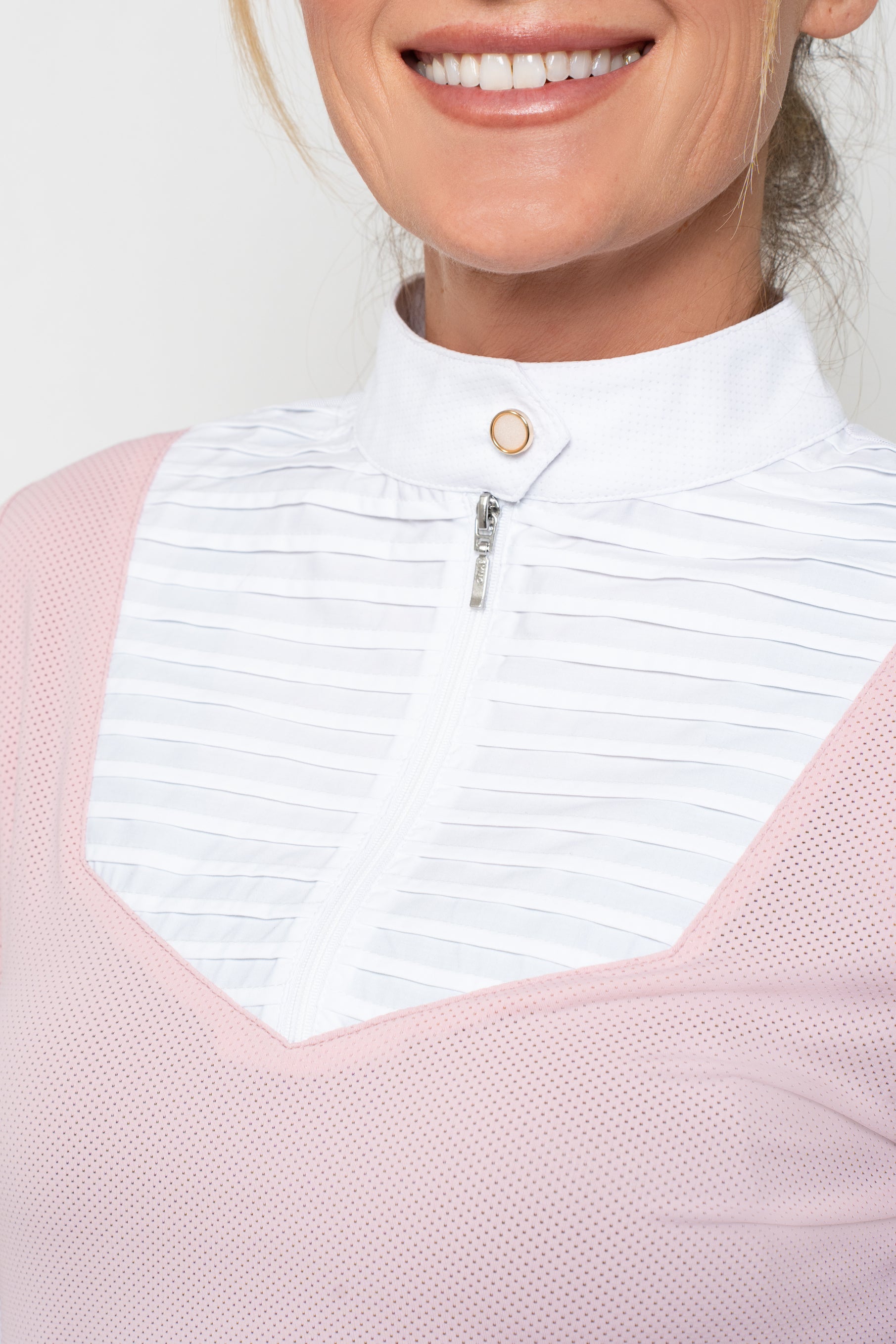 Perforated LS Cool Tech Top (Vintage Rose)