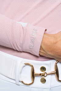Perforated LS Cool Tech Top (Vintage Rose)