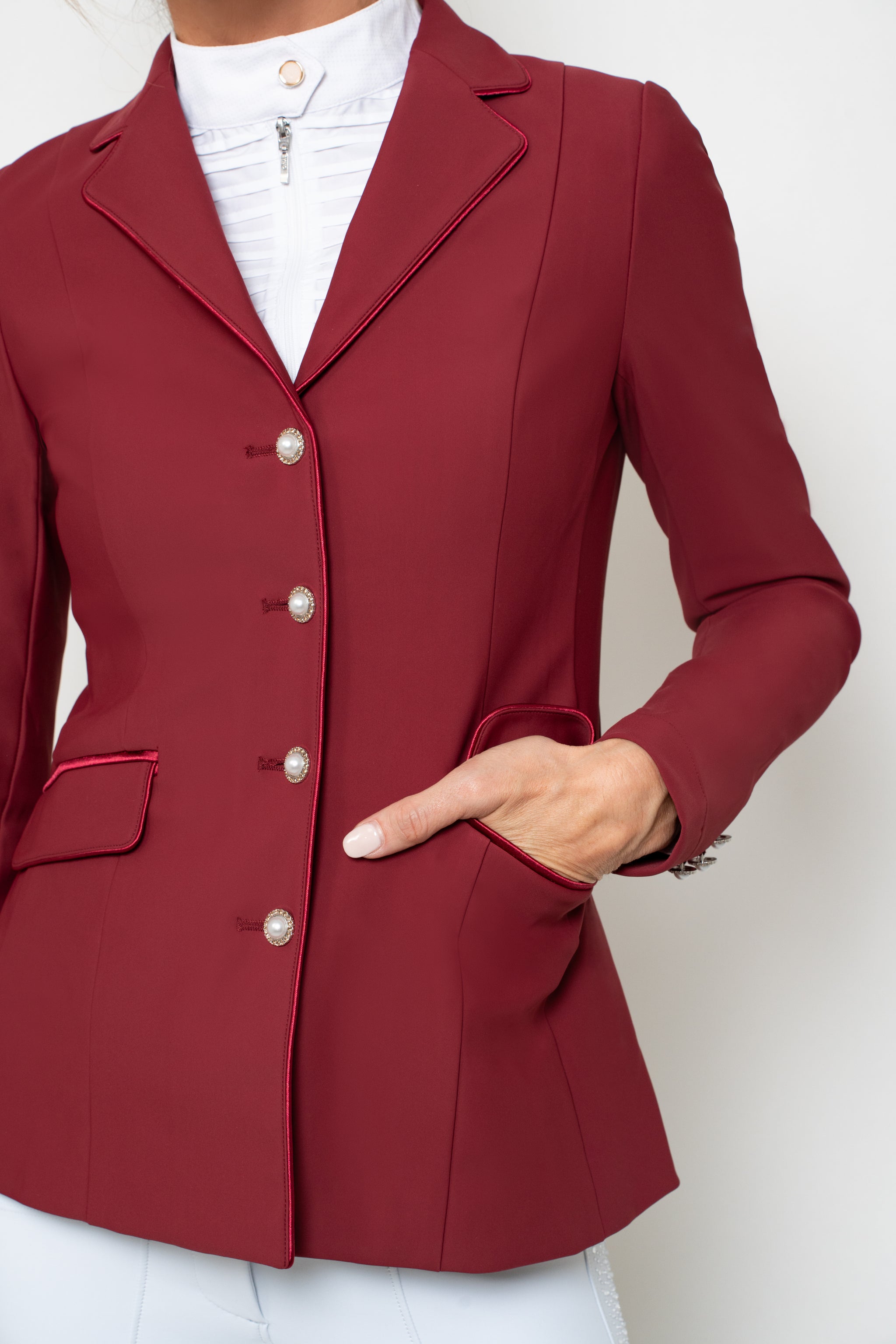 PRE ORDER - Imperia Luxe Show Coat (Burgundy)