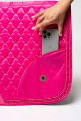 Dragon Luxe Saddle Pad (Dressage/Hot Pink)