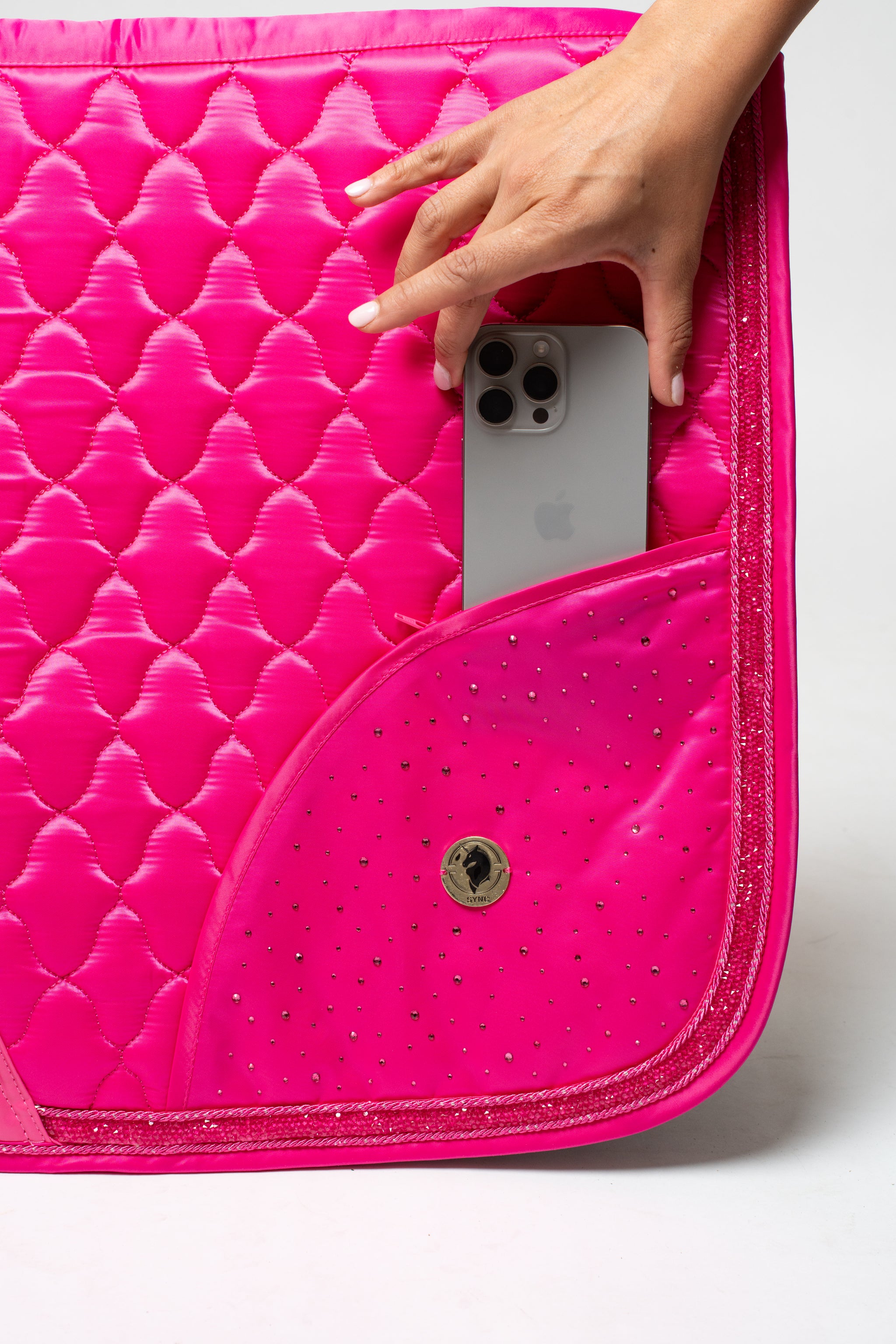 Dragon Luxe Saddle Pad (Dressage/Hot Pink)