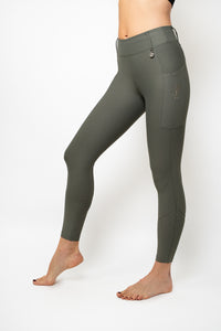 Perforated Cool Tech Pull-On Breeches - Lunar Grey