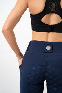 Winter Magic Cozy Double Fleece PULL-ON Full Seat Breeches (True Navy)