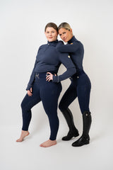 Winter Magic Cozy Double Fleece PULL-ON Full Seat Breeches (True Navy)