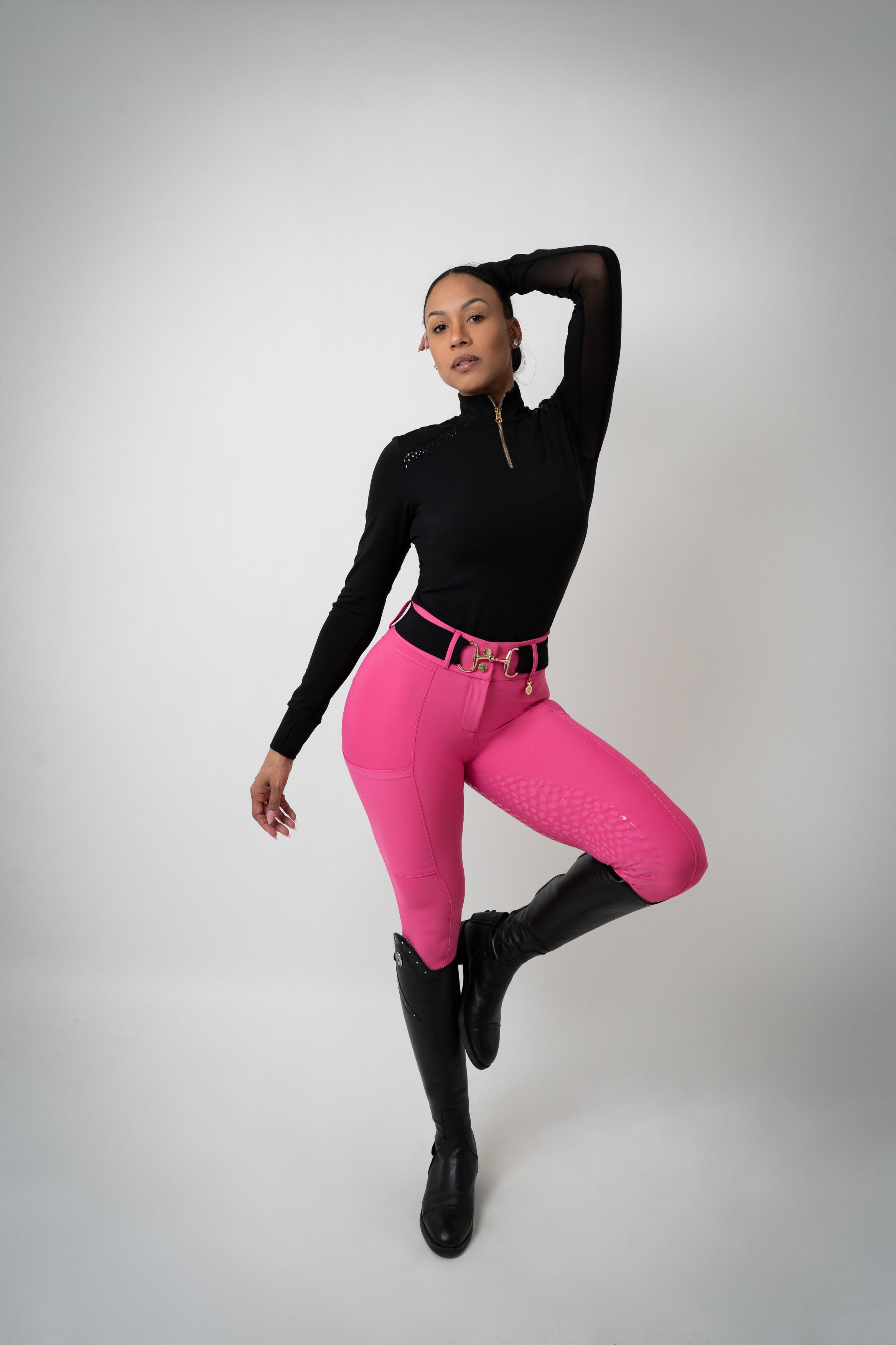Venom Pro Full Seat in Power Pink – Sync Equestrian