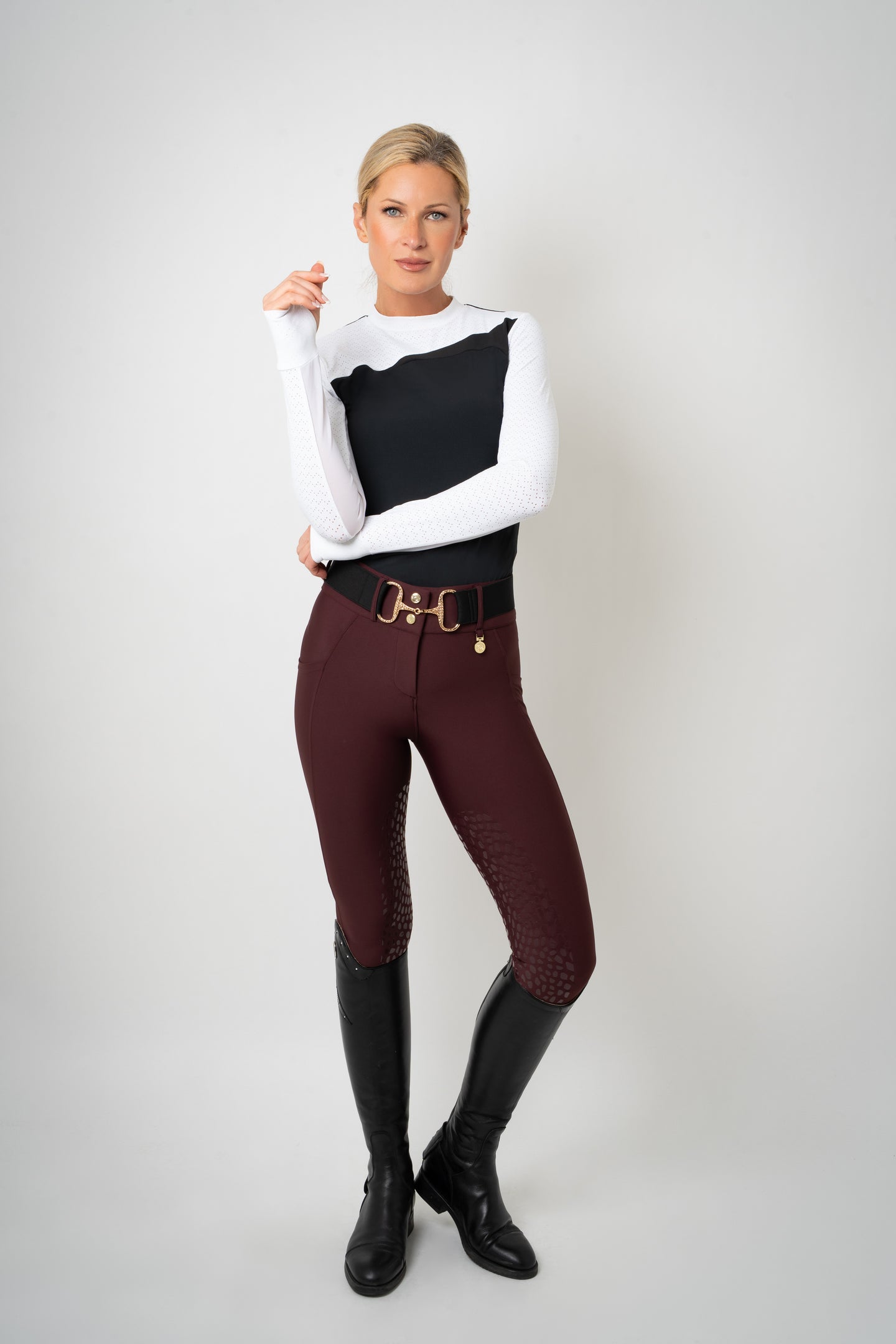 Venom Pro Knee Patch Breeches (Cabernet)