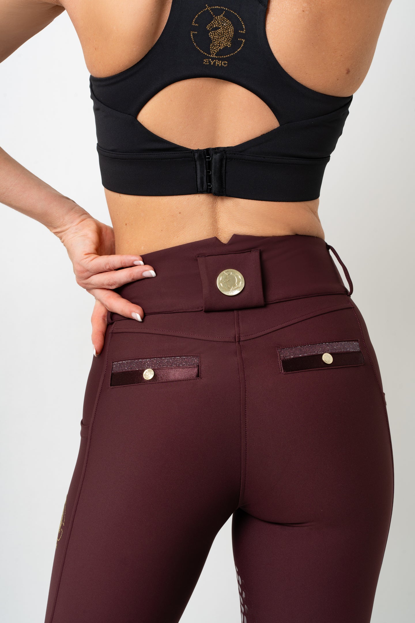 Venom Pro Knee Patch Breeches (Burgundy)