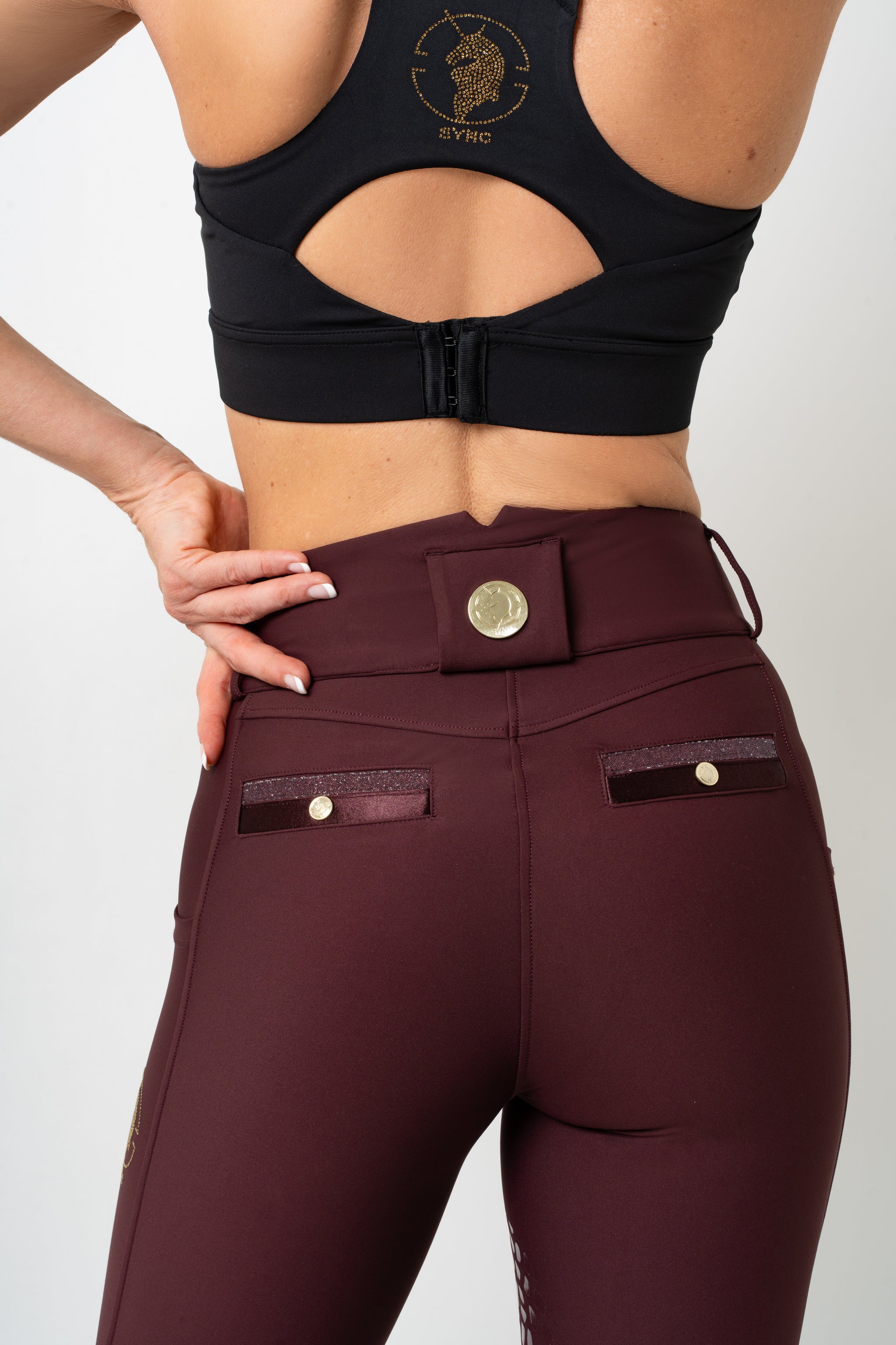 Venom Pro Knee Patch Breeches (Cabernet)